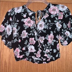 Floral crop top